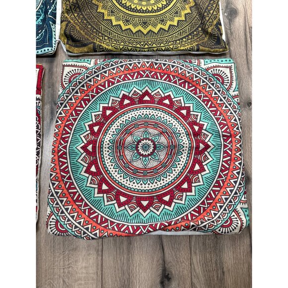 4 Throw Pillow Cases Retro MCM Print Vibrant Colorful Unbranded READ - Picture 6 of 9